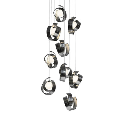 Hubbardton Forge Riza 9 Light 22" Wide Multi Light Pendant