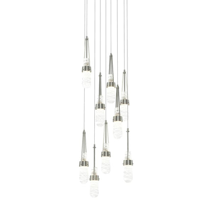 Hubbardton Forge Link 9 Light 21" Wide Multi Light Pendant