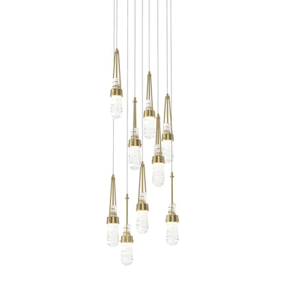Hubbardton Forge Link 9 Light 21" Wide Multi Light Pendant