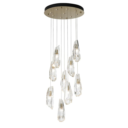 Hubbardton Forge Luma 9 Light 21" Wide Crystal Multi Light Pendant