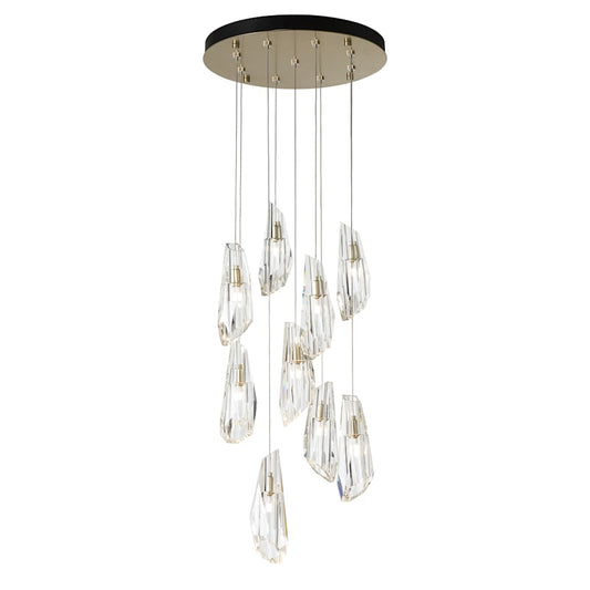 Hubbardton Forge Luma 9 Light 21" Wide Crystal Multi Light Pendant