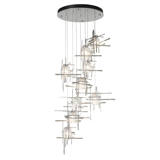 Hubbardton Forge Tura 9 Light 30" Wide Abstract Multi Light Pendant