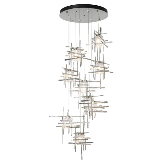 Hubbardton Forge Tura 9 Light 30" Wide Abstract Multi Light Pendant