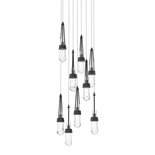 Hubbardton Forge Link 9 Light 21" Wide Multi Light Pendant