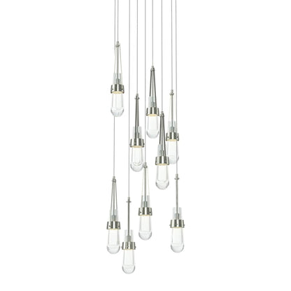 Hubbardton Forge Link 9 Light 21" Wide Multi Light Pendant