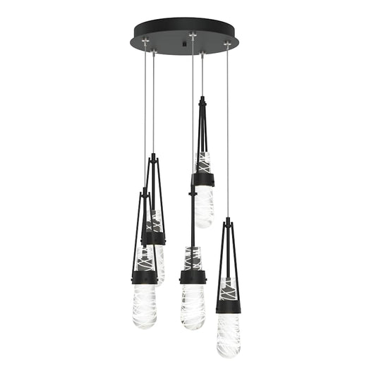 Hubbardton Forge Link 5 Light 13" Wide Multi Light Pendant