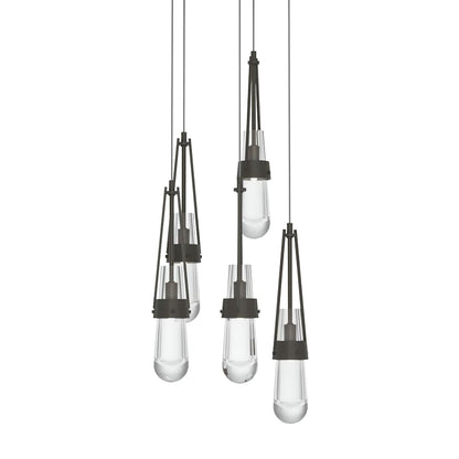 Hubbardton Forge Link 5 Light 13" Wide Multi Light Pendant