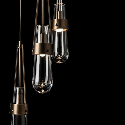 Hubbardton Forge Link 5 Light 13" Wide Multi Light Pendant