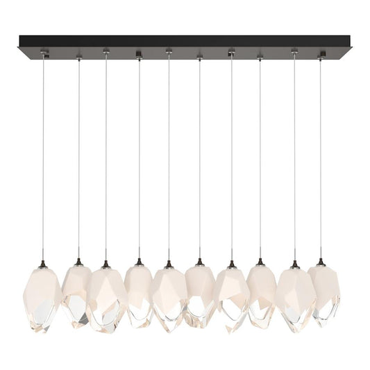 Hubbardton Forge Chrysalis 10 Light 45" Wide Linear Pendant