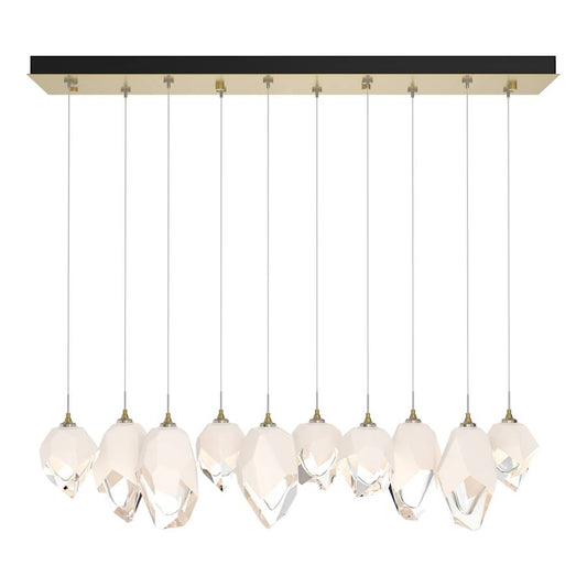 Hubbardton Forge Chrysalis 10 Light 45" Wide Linear Pendant