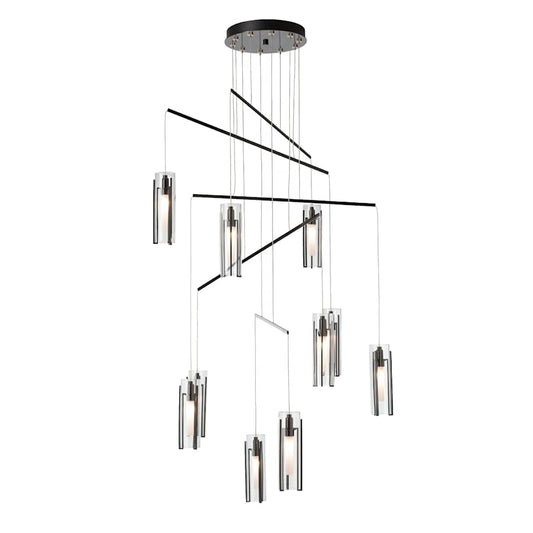 Hubbardton Forge Exos 10 Light 35" Wide Multi Light Pendant