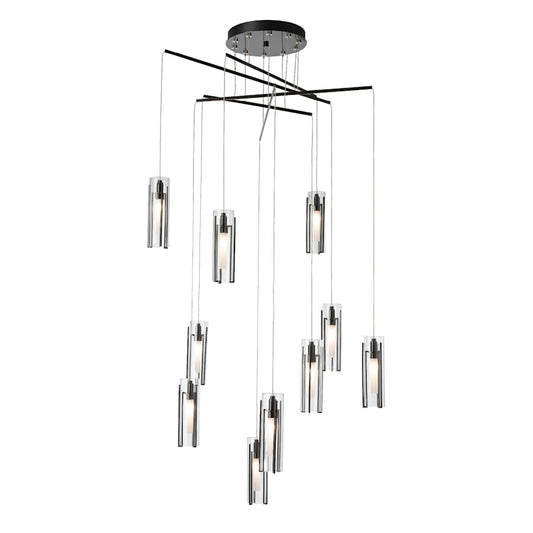Hubbardton Forge Exos 10 Light 35" Wide Multi Light Pendant