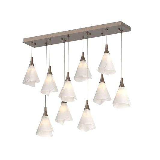 Hubbardton Forge Mobius 10 Light 46" Wide Linear Pendant