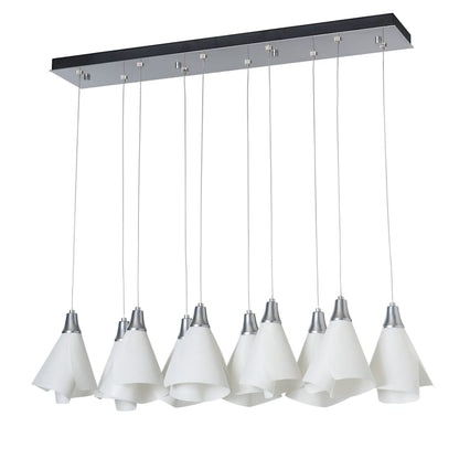 Hubbardton Forge Mobius 10 Light 46" Wide Linear Pendant