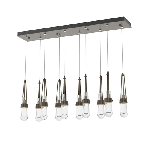 Hubbardton Forge Link 10 Light 45" Wide Linear Pendant