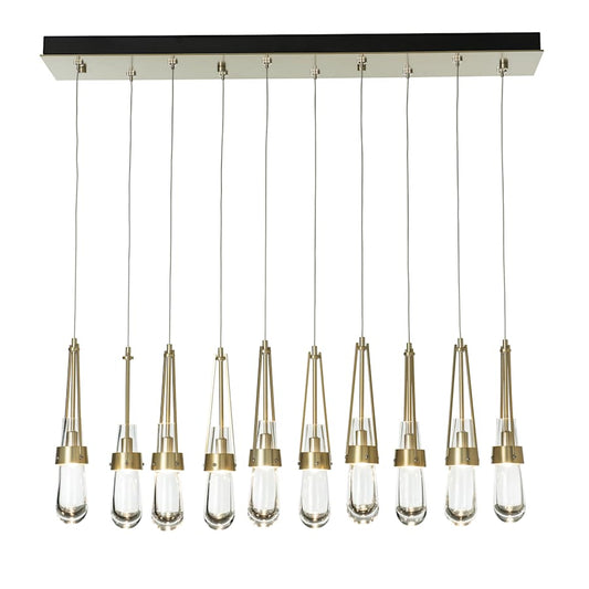 Hubbardton Forge Link 10 Light 45" Wide Linear Pendant