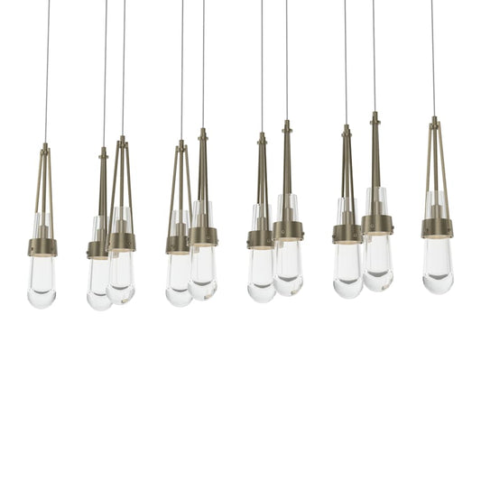 Hubbardton Forge Link 10 Light 45" Wide Linear Pendant