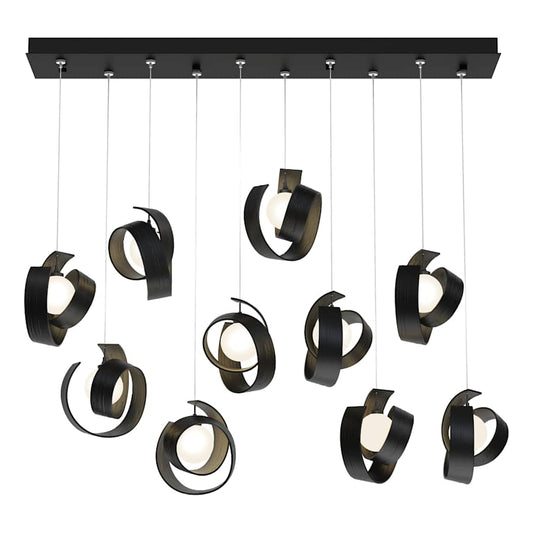 Hubbardton Forge Riza 10 Light 47" Wide Linear Pendant