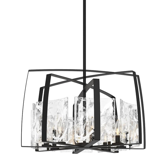 Hubbardton Forge Arc 8 Light 34" Wide Drum Chandelier