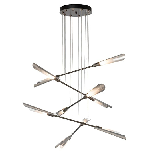 Hubbardton Forge Flight 10 Light 40" Wide Multi Light Pendant