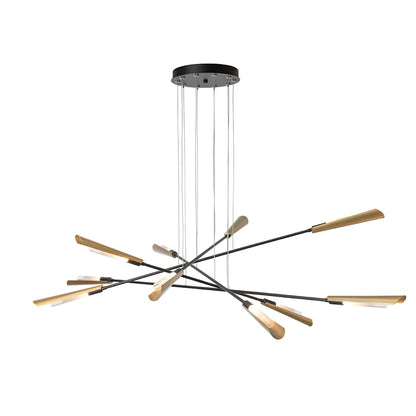 Hubbardton Forge Flight 10 Light 74" Wide Multi Light Pendant