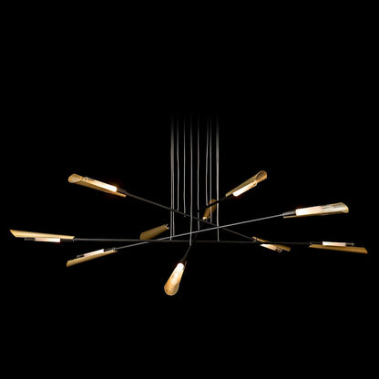 Hubbardton Forge Flight 10 Light 74" Wide Multi Light Pendant