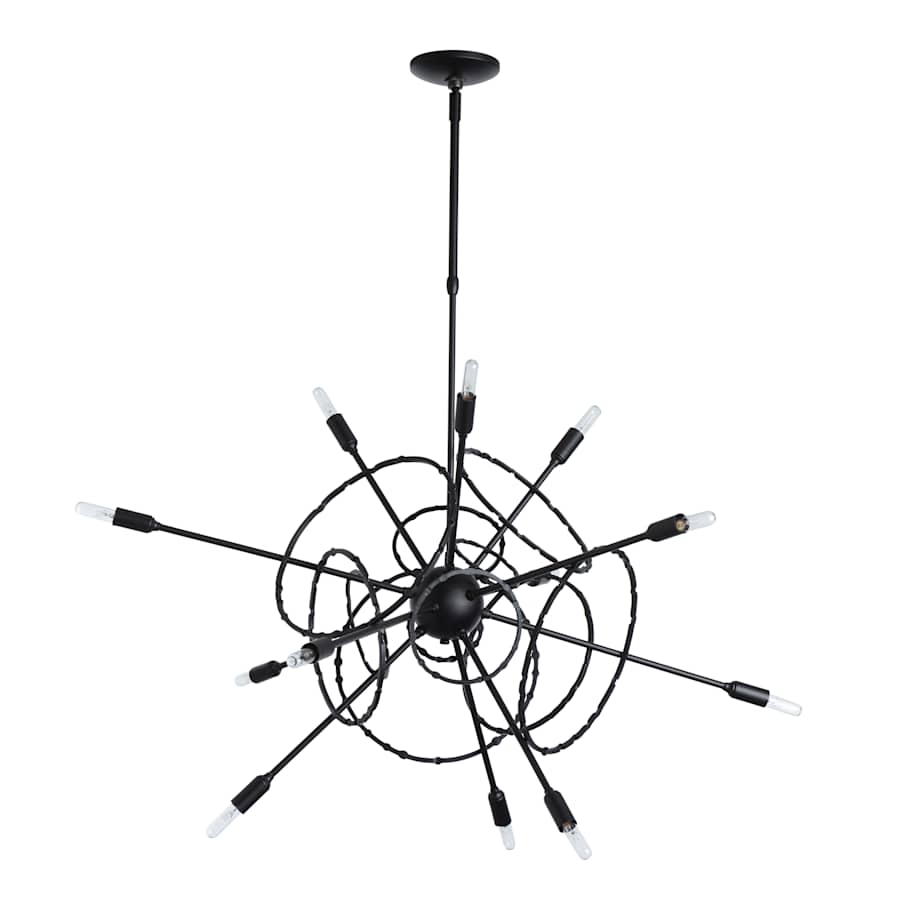 Hubbardton Forge Olympus 12 Light 34" Wide Pendant