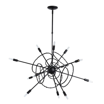 Hubbardton Forge Olympus 12 Light 34" Wide Pendant