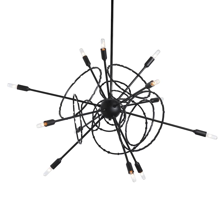 Hubbardton Forge Olympus 12 Light 34" Wide Pendant