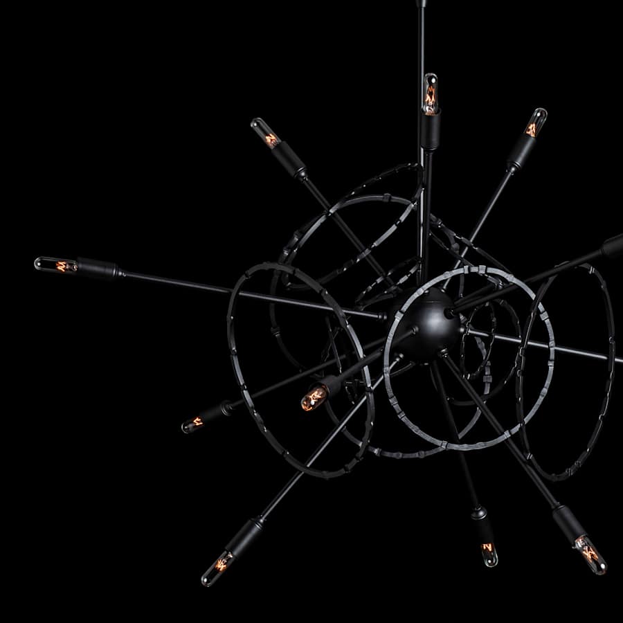 Hubbardton Forge Olympus 12 Light 34" Wide Pendant