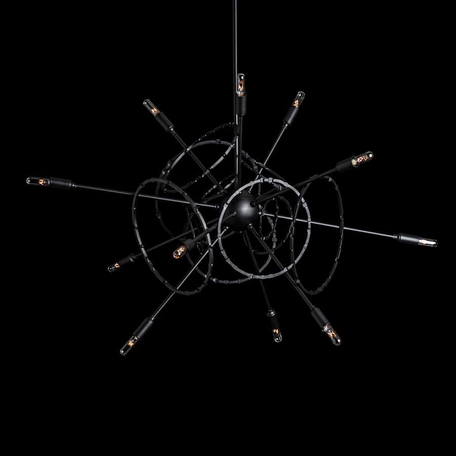 Hubbardton Forge Olympus 12 Light 34" Wide Pendant