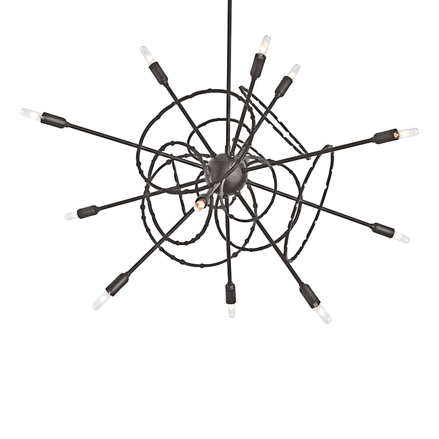 Hubbardton Forge Olympus 12 Light 34" Wide Pendant