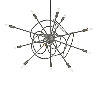 Hubbardton Forge Olympus 12 Light 34" Wide Pendant