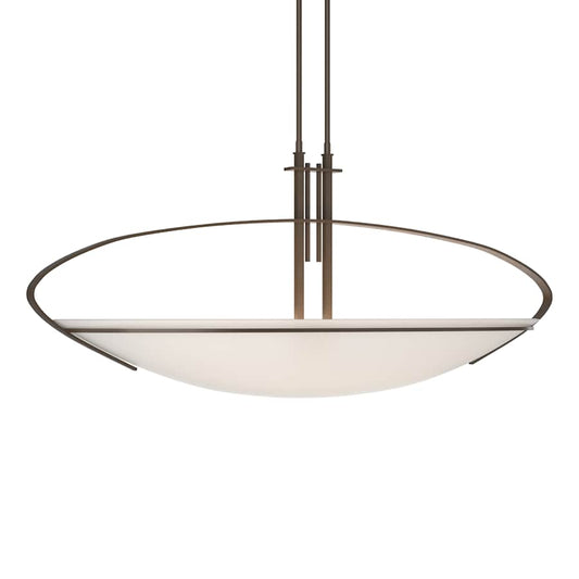 Hubbardton Forge Mackintosh 2 Light 41" Wide Linear Pendant with Customizable Glass Shade