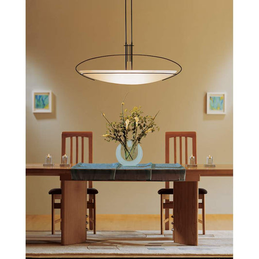 Hubbardton Forge Mackintosh 2 Light 41" Wide Linear Pendant with Customizable Glass Shade