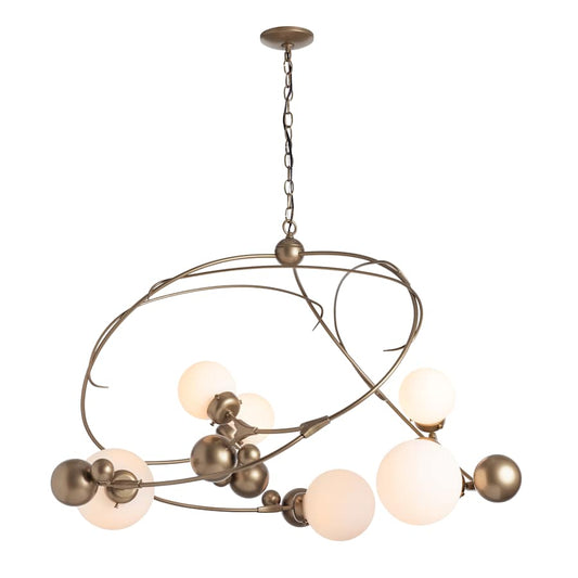 Hubbardton Forge Sprig 6 Light 49" Wide Abstract Chandelier