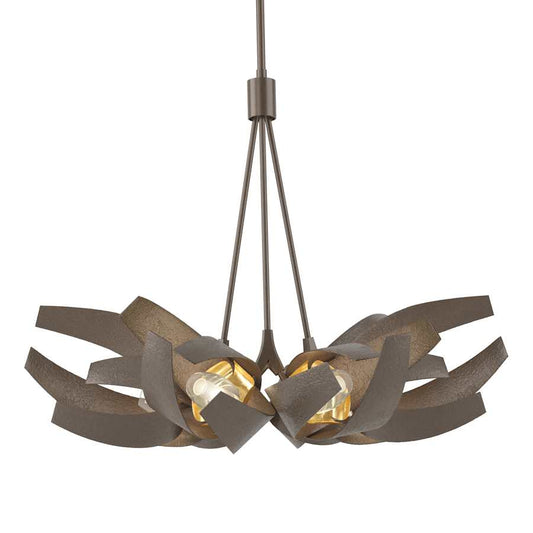 Hubbardton Forge Corona 6 Light 27" Wide Chandelier