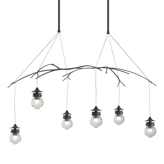 Hubbardton Forge Kiwi 6 Light 37" Wide Suspension Linear Pendant