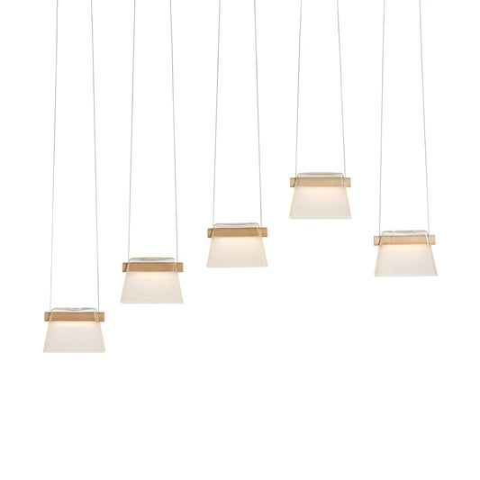 Hubbardton Forge Cowbell 41" Wide Linear Pendant