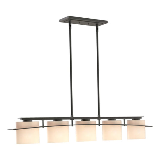 Hubbardton Forge Ellipse 5 Light 42" Wide Linear Chandelier