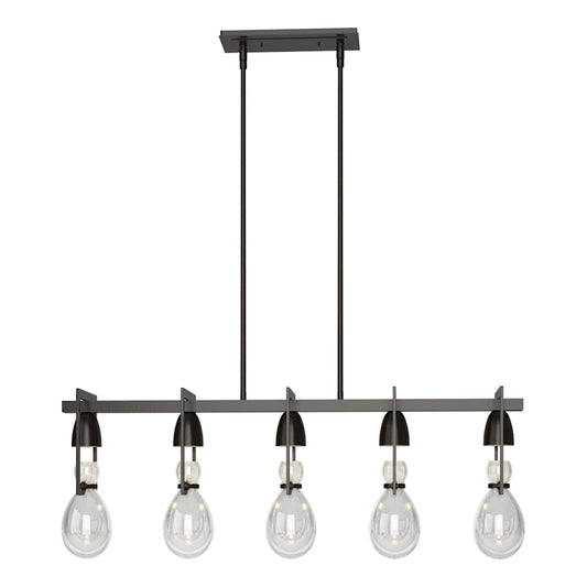 Hubbardton Forge New Traditional 5 Light 41" Wide Linear Chandelier