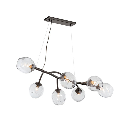 Hubbardton Forge Vine 7 Light 49" Wide Linear Chandelier