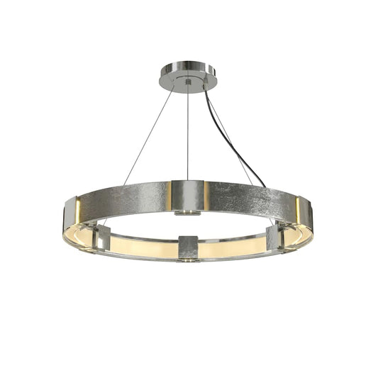 Hubbardton Forge Aura 6 Light 29" Wide Ring Chandelier