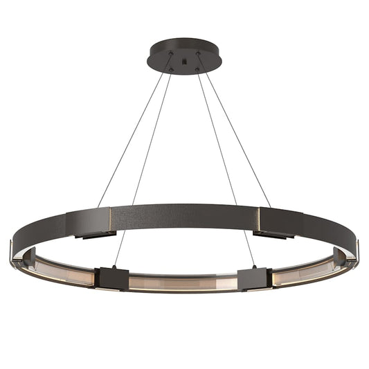 Hubbardton Forge Aura 12 Light 48" Wide LED Ring Chandelier