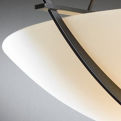 Hubbardton Forge Portico 6 Light 42" Wide Pillar Candle Linear Chandelier
