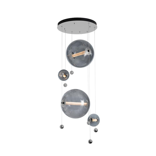 Hubbardton Forge Abacus 20" Wide LED Abstract Multi Light Pendant