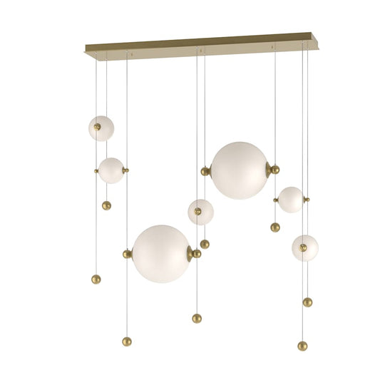 Hubbardton Forge Abacus 49" Wide LED Suspension Multi Light Pendant