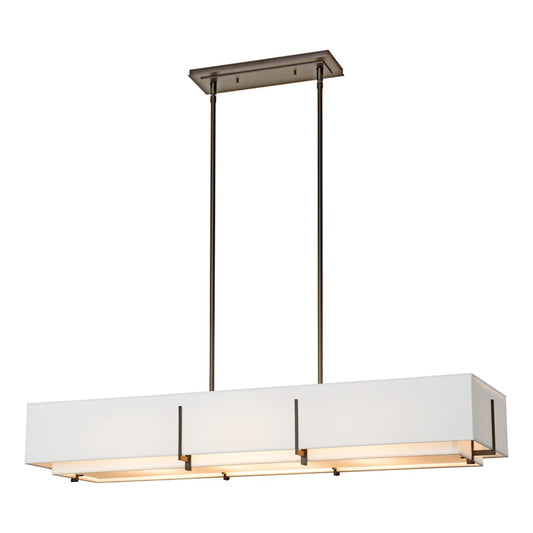 Hubbardton Forge Exos 4 Light 47" Wide Linear Chandelier