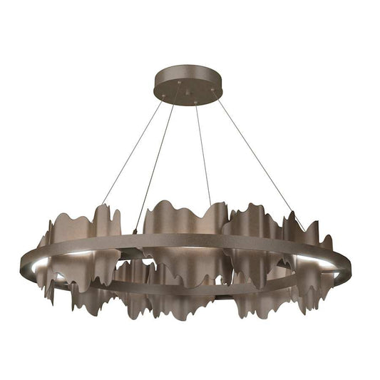 Hubbardton Forge Hildene 38" Wide LED Abstract Ring Chandelier
