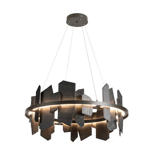 Hubbardton Forge Ardesia 38" Wide LED Ring Chandelier